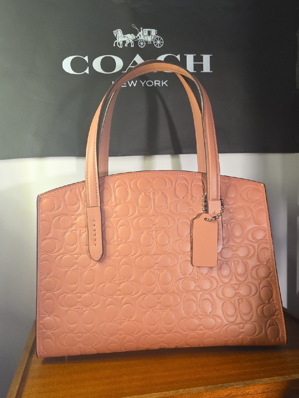Coach Delicate Pink Charlie Convertible Tote